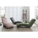 Chaise longue forest green velvet