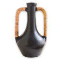 Black decorative vase