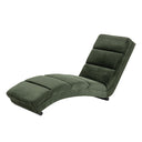 Chaise longue forest green velvet