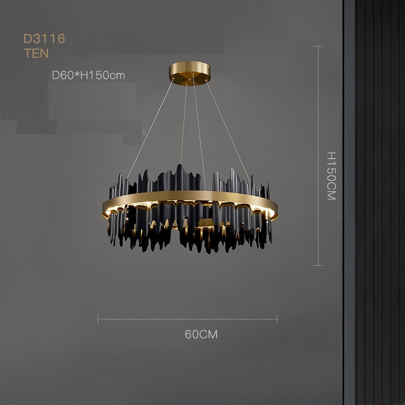 Italian  Luxury Living Room  Chandelier